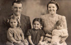 Frank with Nellie and children
