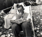 On the beach in 1954