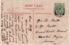 This post card is to Kate (Kitty) Pratt. It is dated 10th January 1908
