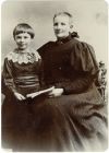 The caption attached to the photo is &quot;Grandma Colbourne&quot; the young girl is Nellie&#039;s Aunt Lizzie.