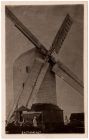 East Hoathly Mill. When enlarged the cart has the mill name written on it but the man in the light coloured clothes is in front of the family name!