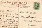 The post card is franked on 23rd January 23rd 1906