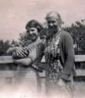 Nellie, her mum Ada and the cat