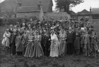 Wedding of Wilfred Corke and Jane Starnes at Crockstead. Nellie is the bridesmaid next to the groom.