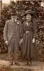 Richard Pratt, Elizabeth Pratt (Banks) 2nd wife at wedding 8th April 1925&quot;